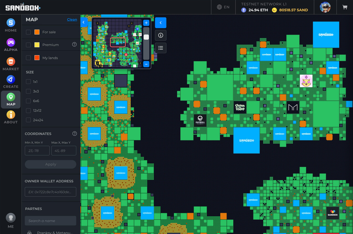 The Sandbox Map project.